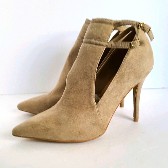 Tan Strappy Heels Size 9 Forever 21 - Picture 2 of 9